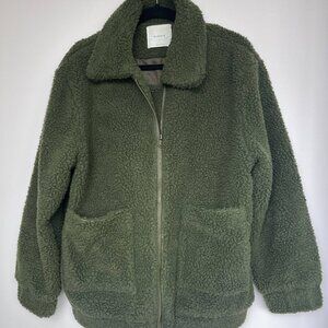 Hunter Green Teddy Jacket